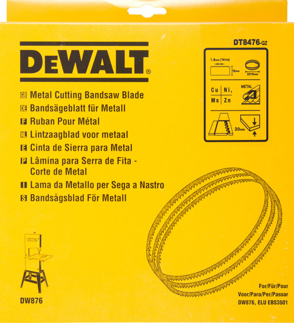DeWALT DT8476 pilový pás na barevné kovy