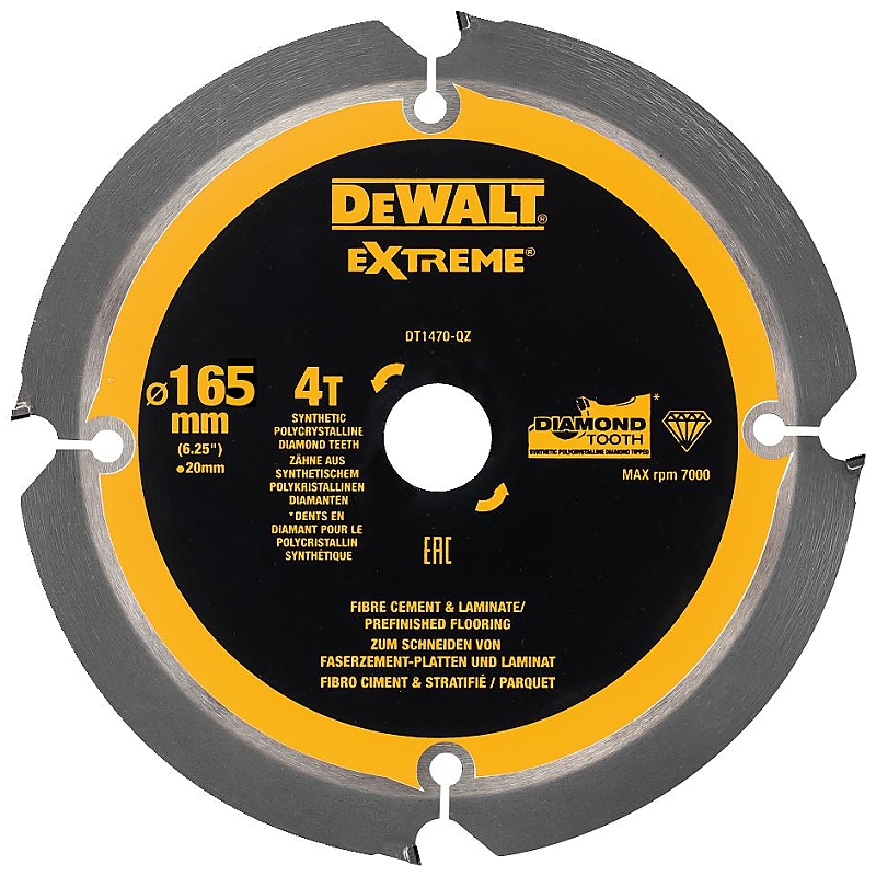 DeWALT DT1471 kotouč 165x20mm na cementovláknité desky (4z)