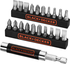 BLACK+DECKER BLACK and DECKER A7074 21dílná sada bitů + magnetický držák