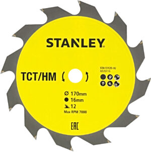 STANLEY pilový kotouč TCT/HM 170x16mm (12Z)