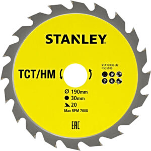 STANLEY pilový kotouč TCT/HM 190x20mm (20Z)
