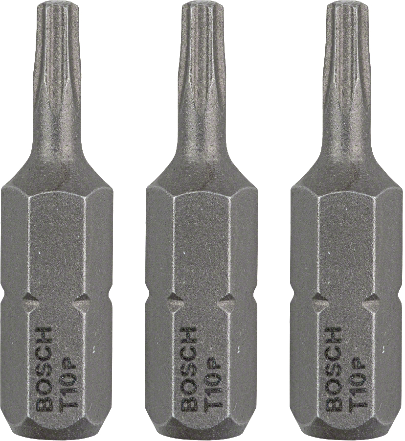 BOSCH 25mm šroubovací bit Torx Extra-Hart T10 (3 ks)