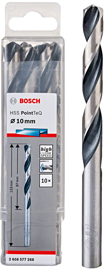 BOSCH HSS PointTeQ spirálový vrták 10mm (10 ks)