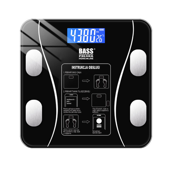 Osobní váha digitální s aplikací a měření tuků BH10101 BASS