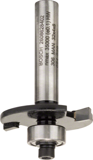 BOSCH 32x4mm kotoučová fréza s vodicím kolečkem Standard for Wood (stopka 8 mm)