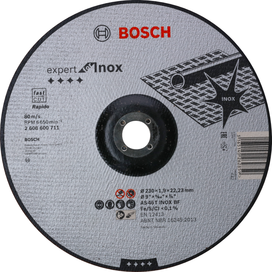 BOSCH Expert for Inox profilovaný dělící kotouč na nerez (230/1.9 mm)