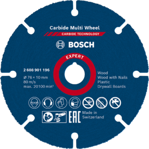 BOSCH Expert Carbide Multi Wheel 76x10mm univerzální kotouč s karbidem