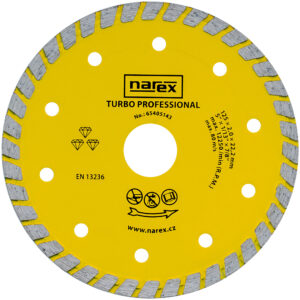 NAREX 125x22.23mm DIA dělící kotouč na stavební materiály TURBO PROFESSIONAL