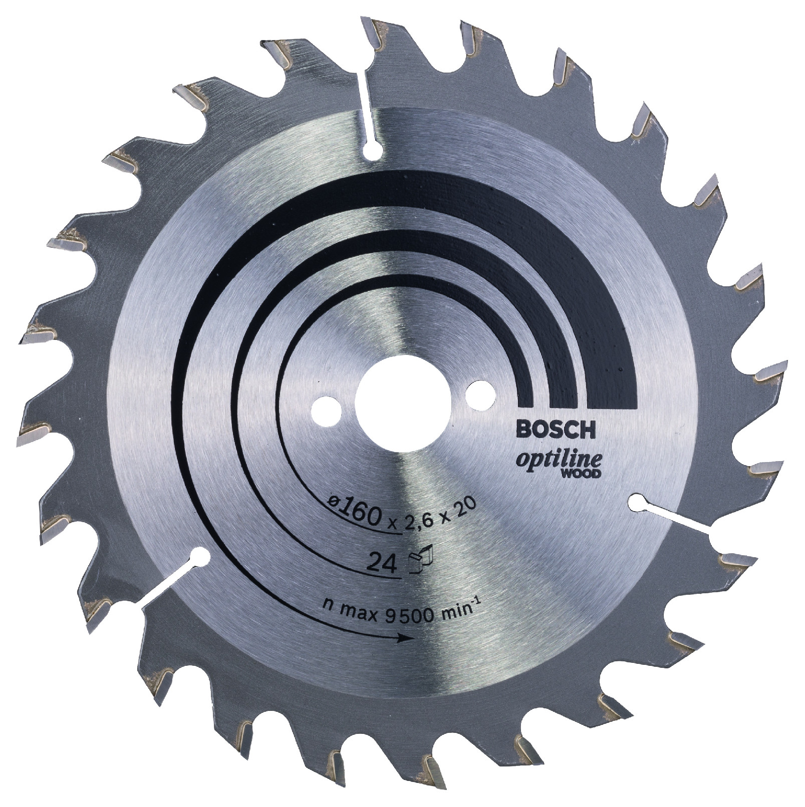 BOSCH Pilový kotouč Optiline Wood 2608640732 Dostupné varianty: Pilový kotouč Bosch Optiline Wood 160x20 mm/24z.