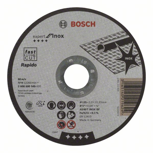 Řezný kotouč na kov Bosch expert for Inox ø 125x1x22