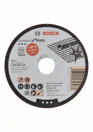 Řezný kotouč na kov Bosch standard for Inox Rapido ø 115x1x22