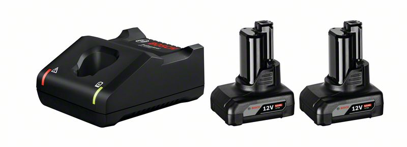 BOSCH GAL 12V-40 + 2x GBA 12V 6 Ah 1.600.A01.B20