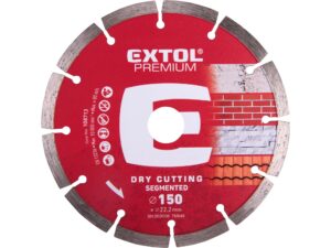 Diamantový segmentový kotouč na suché řezání EXTOL PREMIUM ø 150x22