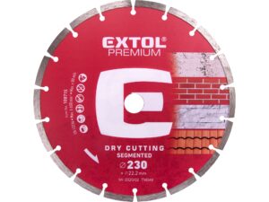 Diamantový segmentový kotouč na suché řezání EXTOL PREMIUM ø 230x22