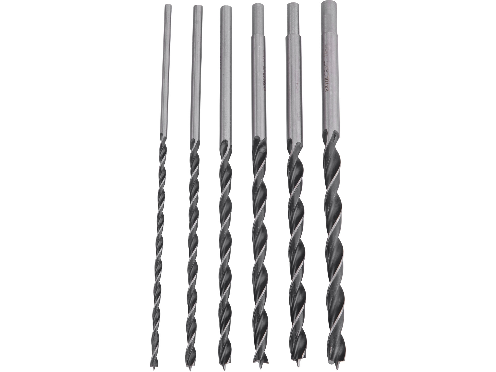 Sada vrtáků do dřeva (6ks) EXTOL CRAFT ø 6/8/10/12/13/14 x 300 mm