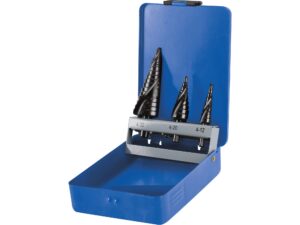 Sada stupňovitých vrtáků s lamačem třísek TiN (3ks) EXTOL CRAFT ø 4-12 mm/ø 4-20 mm/ ø 4-32 mm