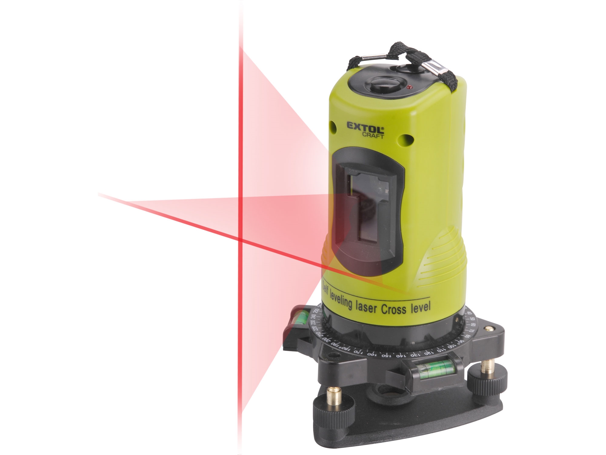 Křížový samonivelační laser (červený paprsek) EXTOL CRAFT 34900