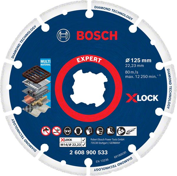 BOSCH Diamantový kotouč na kov 125 mm 2608900533