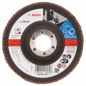 Lamelový brusný kotouč - Bosch Best for Metal Ø 115 mm - lomený Dostupné varianty: Lamelový brusný kotouč - Bosch Best for Metal Ø 115 mm
