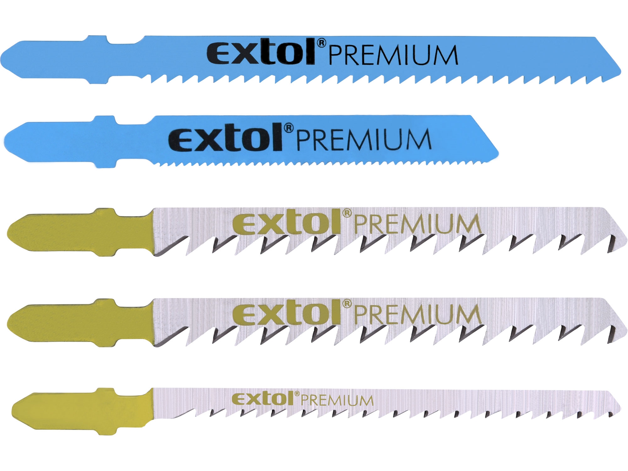 Plátky do přímočaré pily (5ks) EXTOL PREMIUM HSS