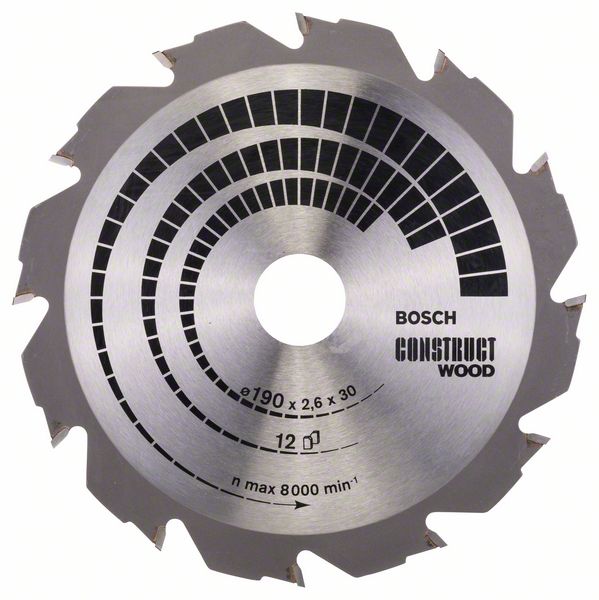 Bosch 2608640633 Pilový kotouč Construct Wood 190 x 30 x 2