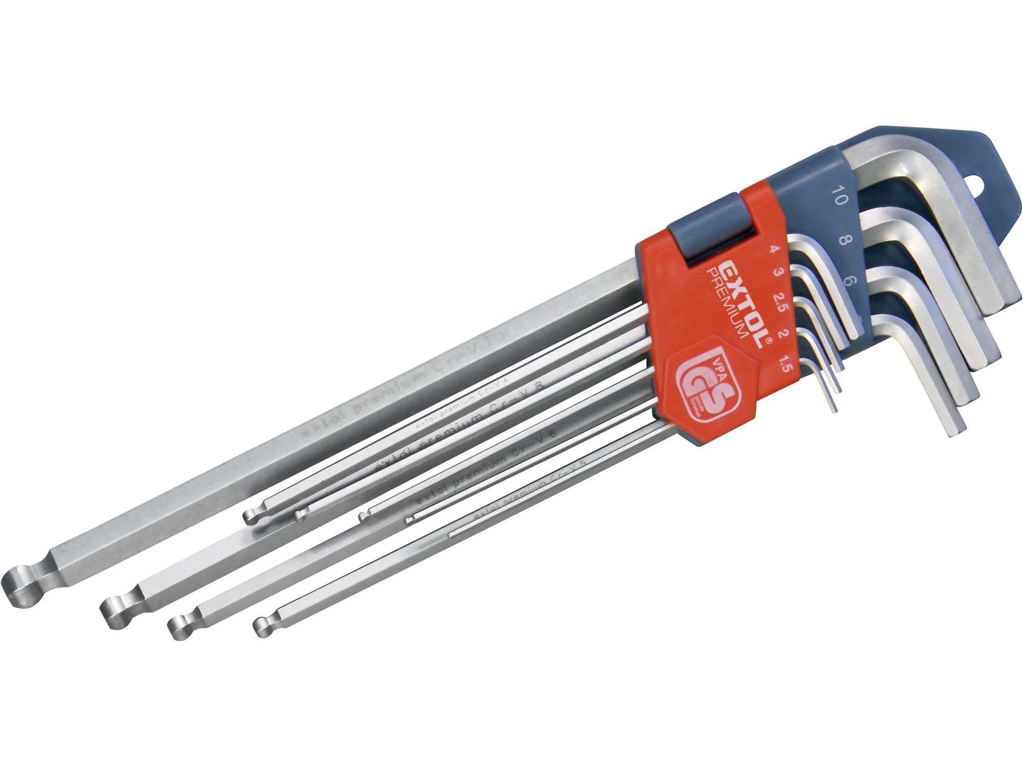 Extol Premium imbus prodloužené sada 9ks s kuličkou 8819312