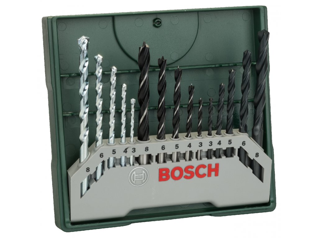 Kombinovaná sada vrtáků (15ks) Bosch ø 3/4/5/6/8 mm