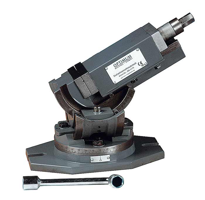 Optimum 3354178 trojosý otočný svěrák MV3-125