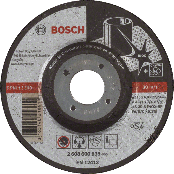 Brusný kotouč profilovaný Bosch Expert for Inox ø 115x6x22