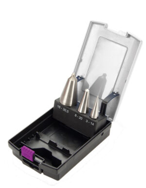 OPTIMUM Sada stupňovitých vrtáků (3ks) OPTIMUM® ø 3-14 mm/ø 8-20 mm/ ø 16-30