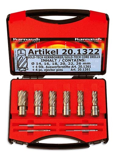 Karnasch® Sada jádrových vrtáků Karnasch GOLD-LINE 30