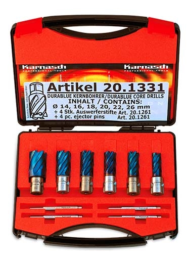 Karnasch® Sada jádrových vrtáků Karnasch BLUE-LINE PRO 30
