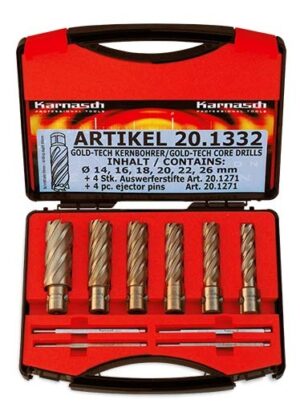 Karnasch® Sada jádrových vrtáků Karnasch GOLD-LINE 55
