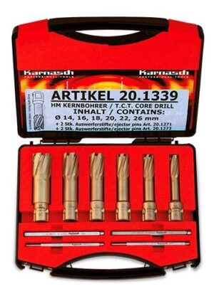 Karnasch® Sada jádrových vrtáků Karnasch HARD-LINE 55