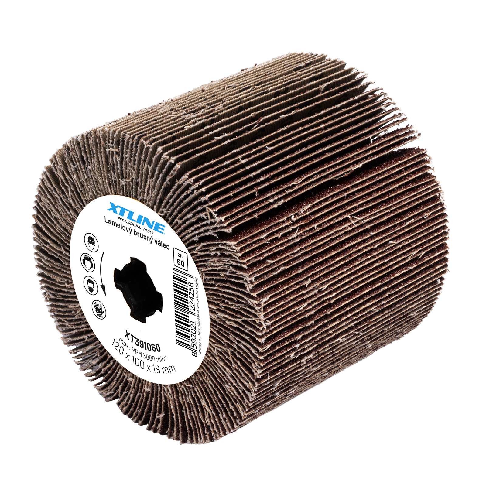 Lamelový brusný válec XTline 120x50 mm Dostupné varianty: Lamelový brusný válec XTline 120x50 mm/60 hrubost