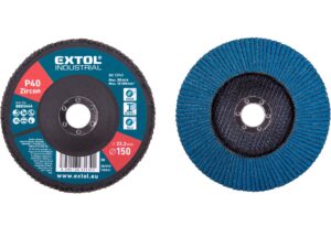 Kotouč lamelový šikmý zirkonový EXTOL INDUSTRIAL ø 150 mm Dostupné varianty: Kotouč lamelový šikmý zirkonový EXTOL INDUSTRIAL ø 150 mm/80 hrubost