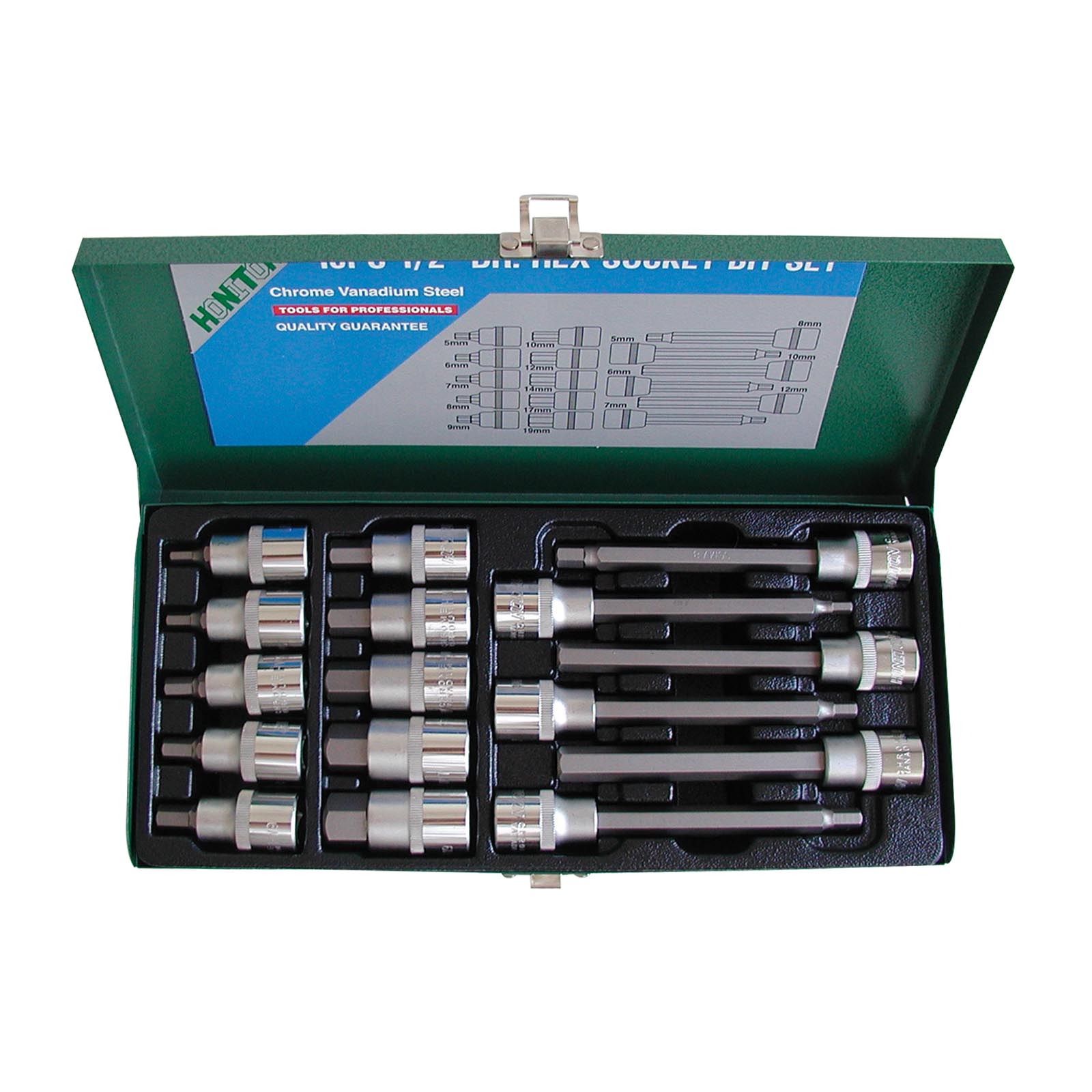 HONITON Sada hlavic1/2" imbus prodloužené 16dílů