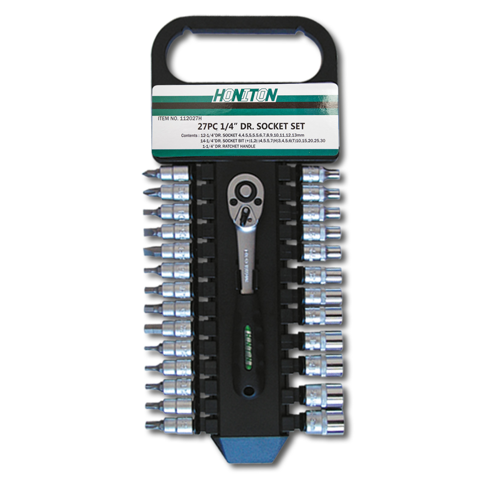 HONITON Sada hlavic 1/4" 27dílů