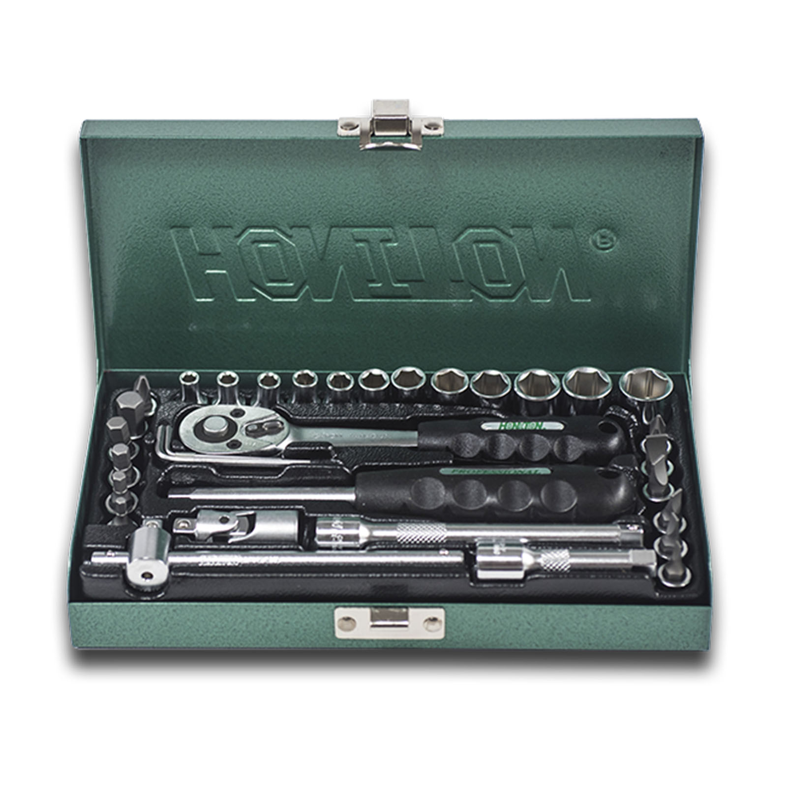 HONITON Sada hlavic 1/4" 33dílů