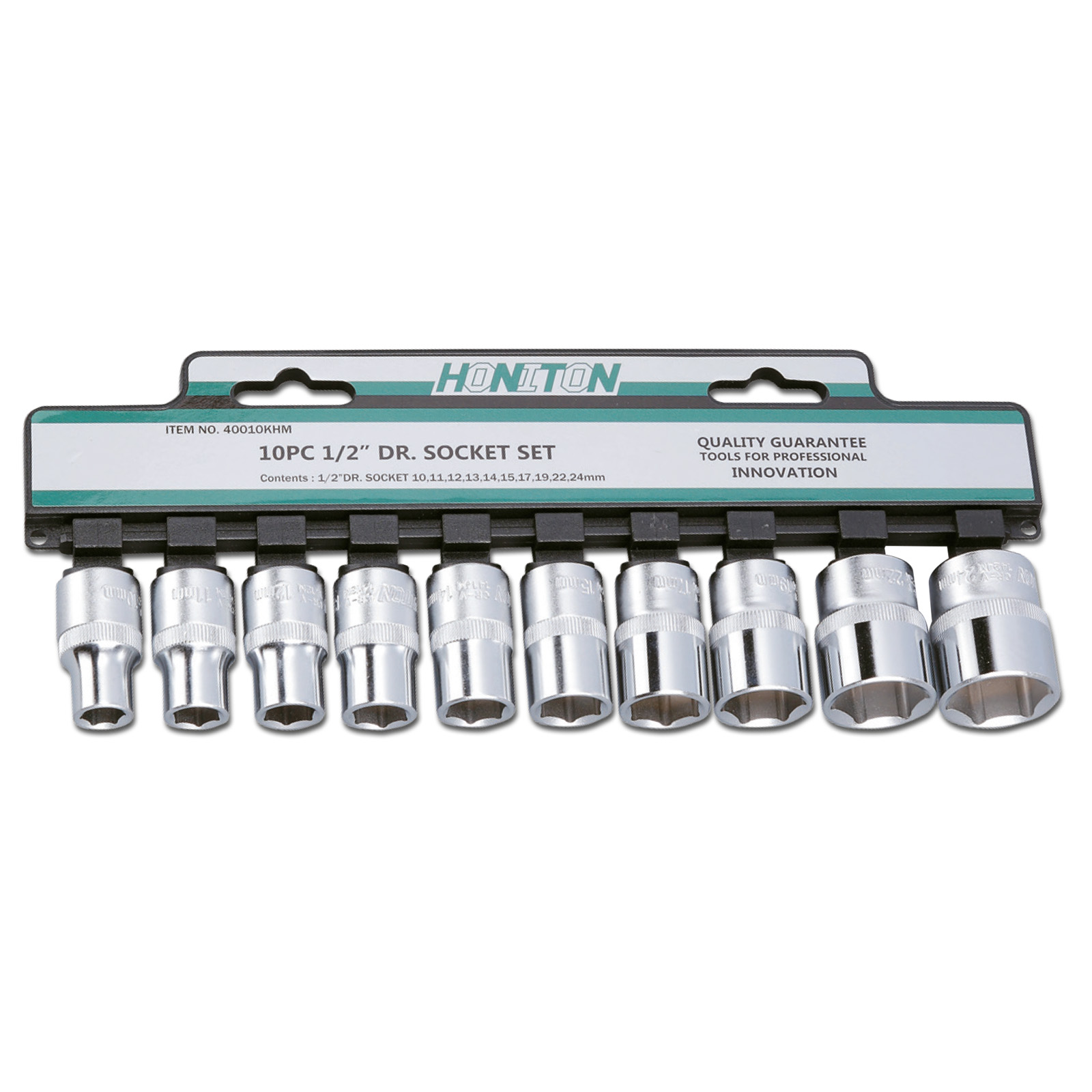 Sada 1/2" hlavic 10-24 Honiton 10 dílů