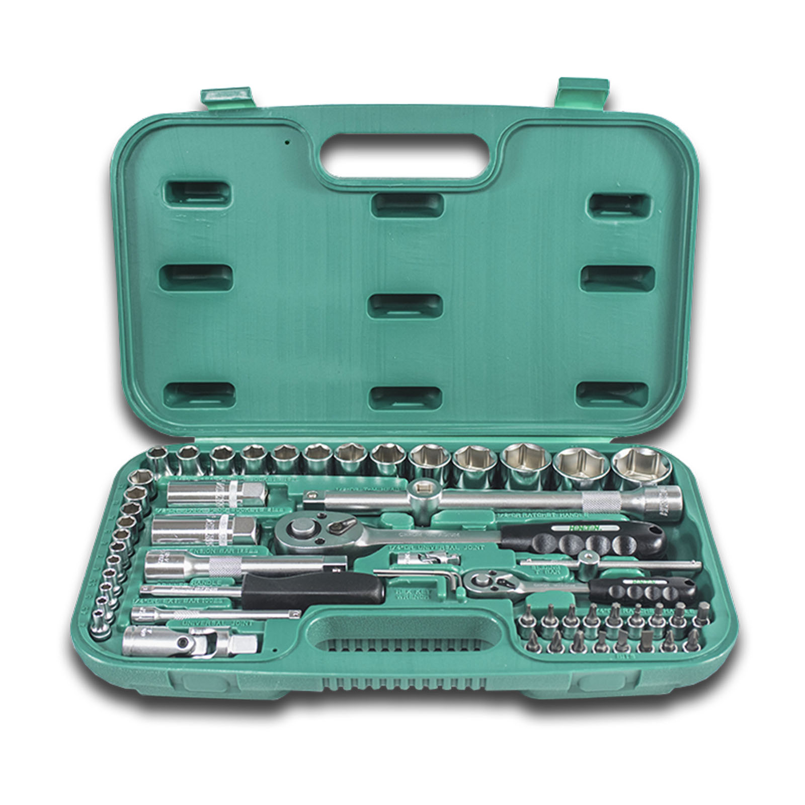 HONITON Sada hlavic 1/4"-1/2" 56 dílů