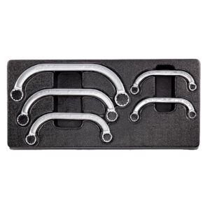 Sada zahnutých očkových klíčů HONITON (5ks) HONITON 10-22 mm