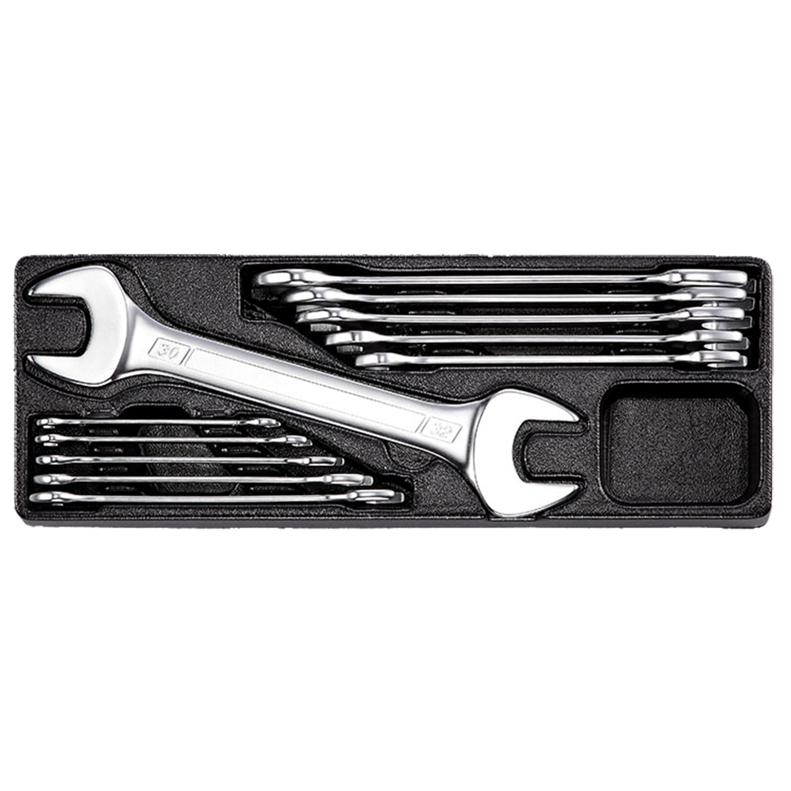 Sada obostranných plochých klíčů (11ks) HONITON 6-32 mm