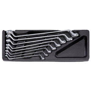 Sada vyhnutých očkových klíčů HONITON (8ks) HONITON 6-22 mm