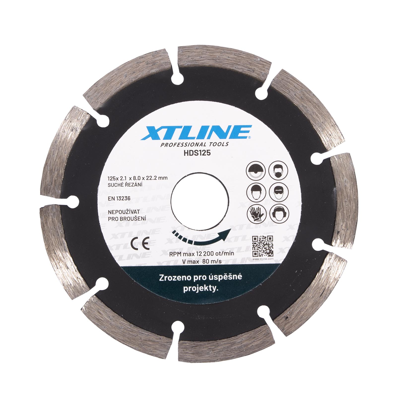 Diamantový segmentový řezný kotouč XTline ø 180x22