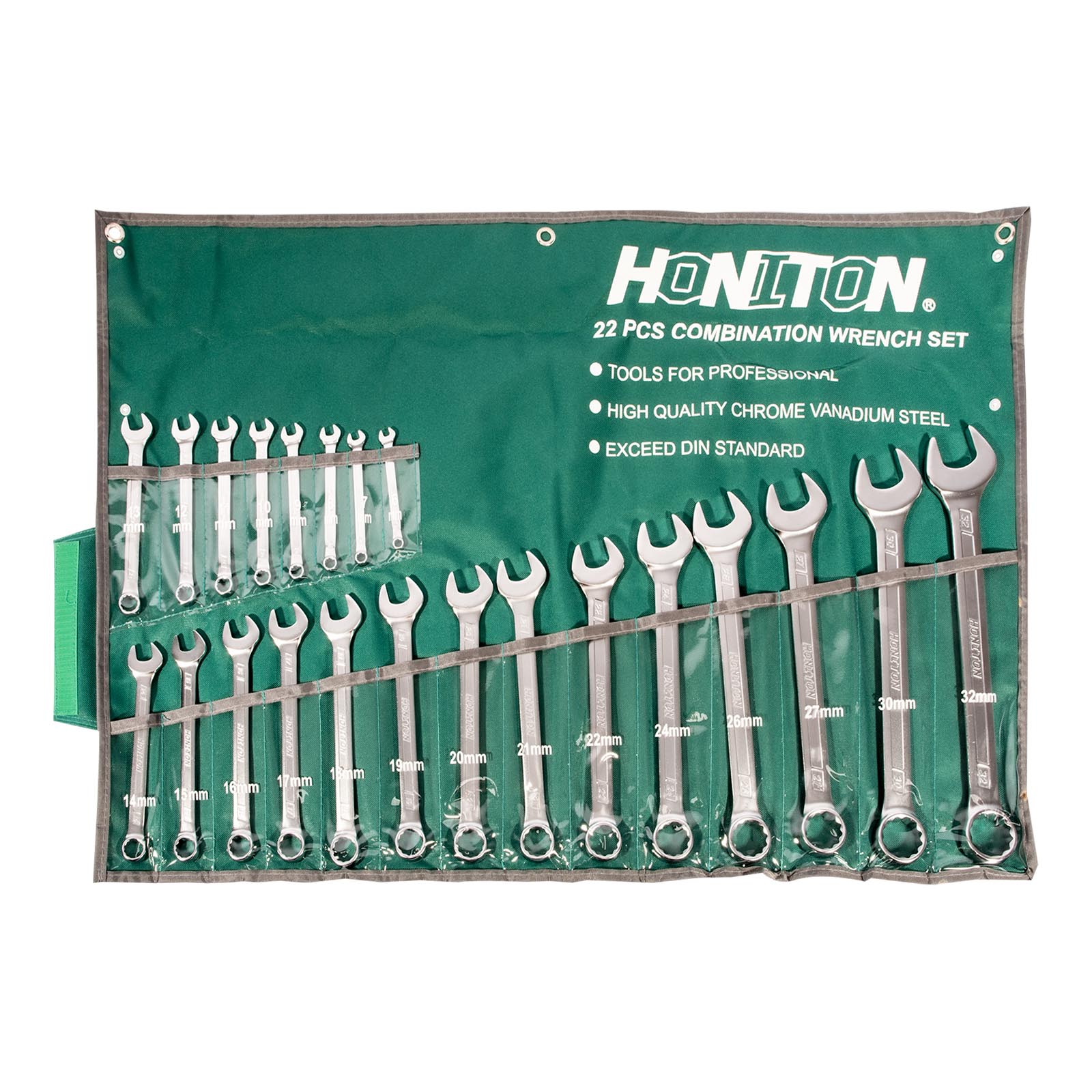 Sada očkoplochých klíčů (22ks) HONITON 6-32 mm