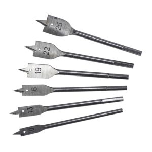 Sada plochých vrtáků do dřeva (6ks) STAVTOOL ø 10/12/16/19/22/25 mm