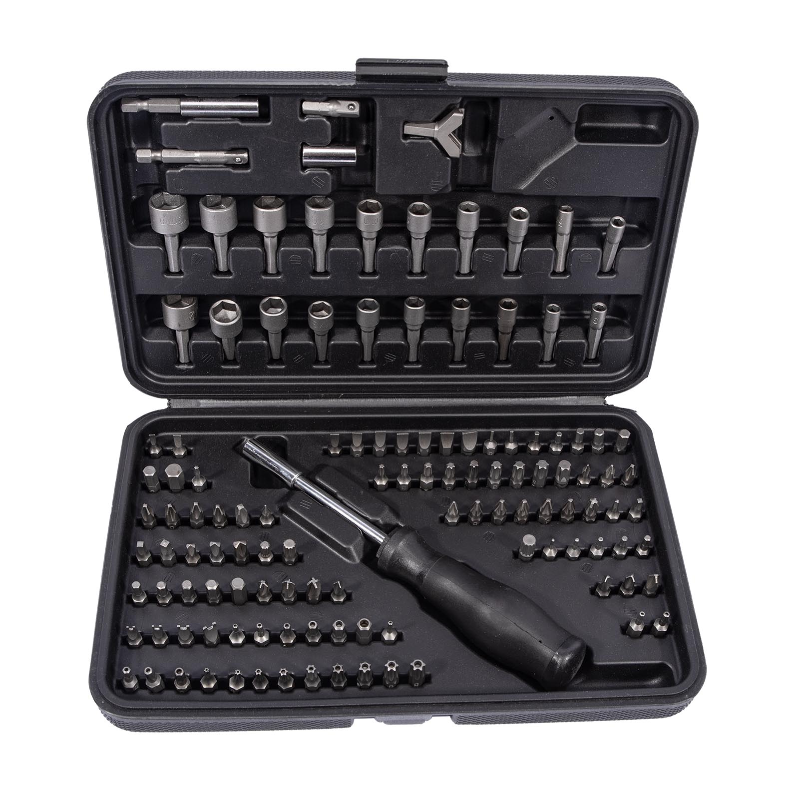 Sada bitů se šroubovákem (121 ks) XTline