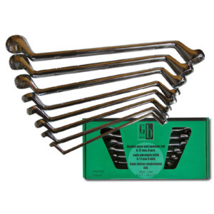 Sada vyhnutých očkových klíčů (8ks) GK TOOLS 6-22 mm