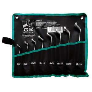 Sada vyhnutých očkových klíčů (8ks) GK TOOLS 6-22 mm v obalu